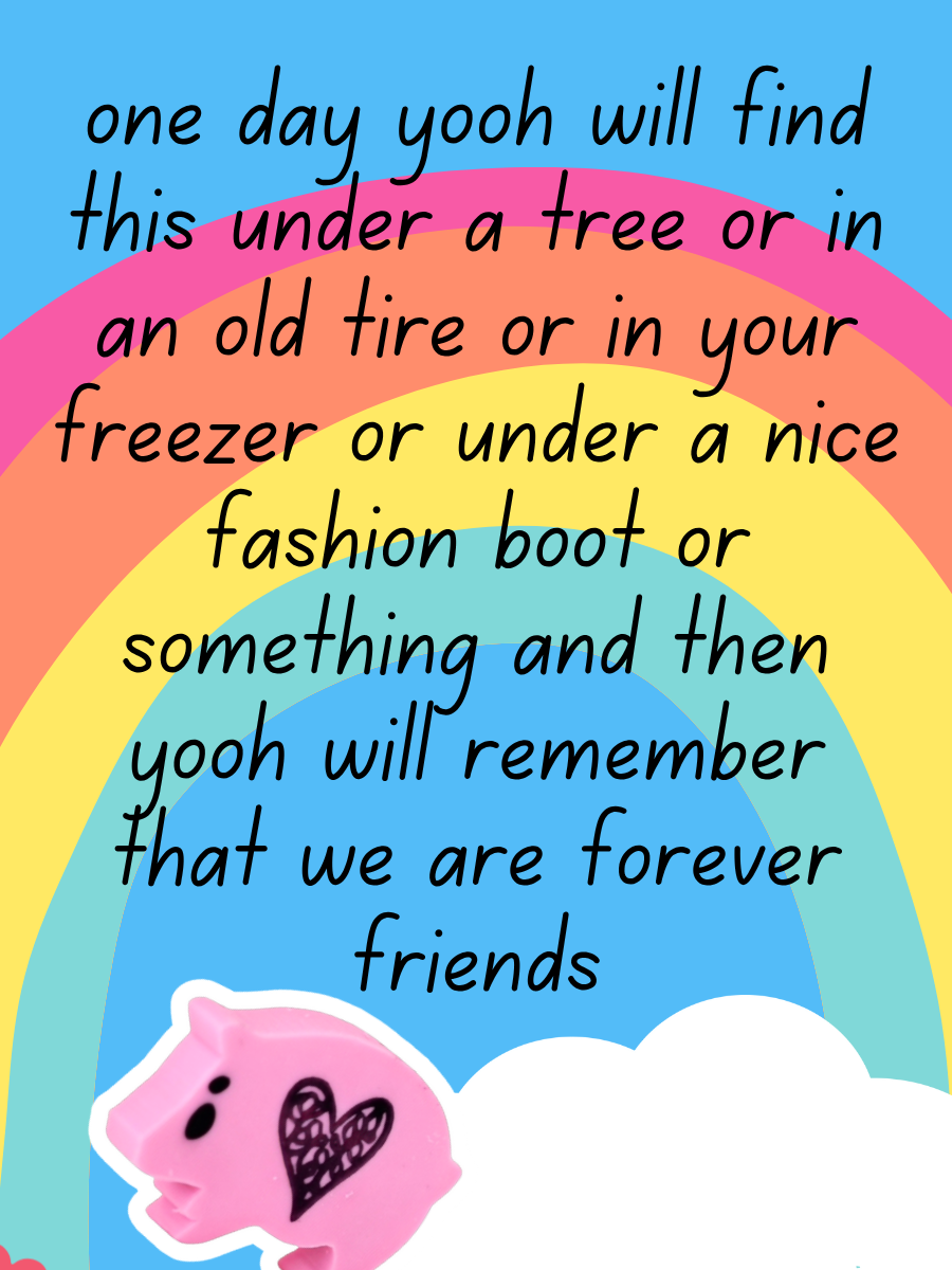 one day yooh will find this & remember we are forever friends card