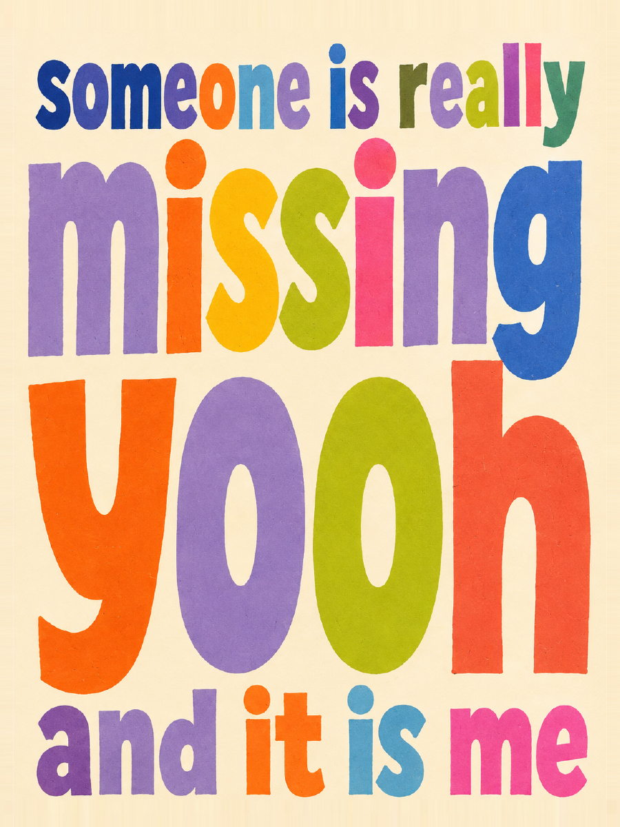 someone is really missing yooh and it is me card