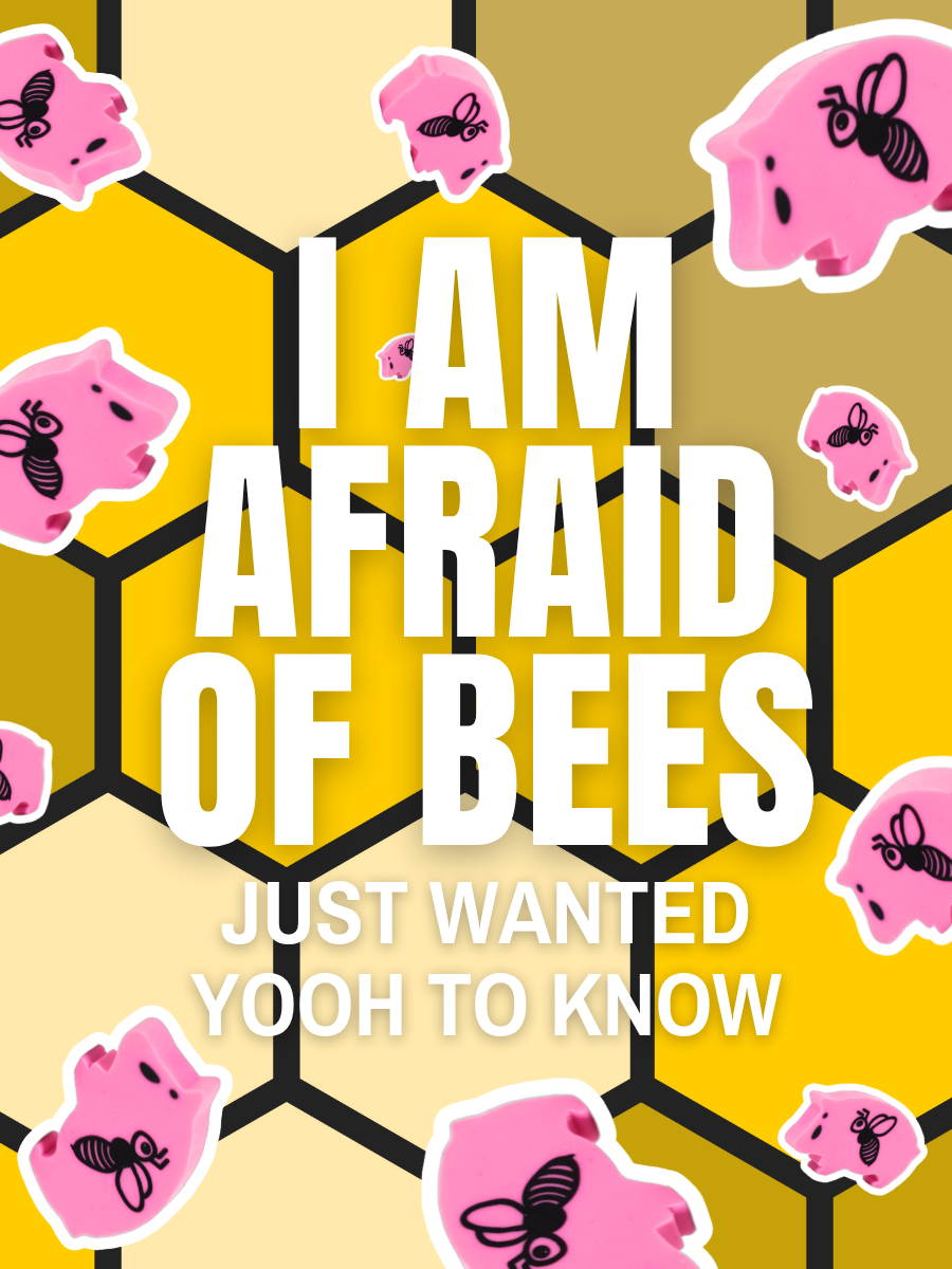 i am afraid of bees card