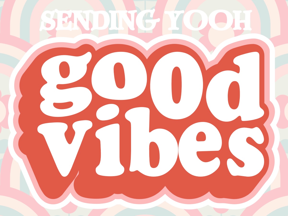 sending yooh good vibes card