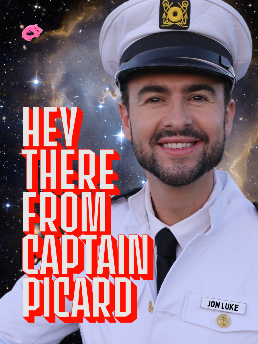 hey there from captain picard card