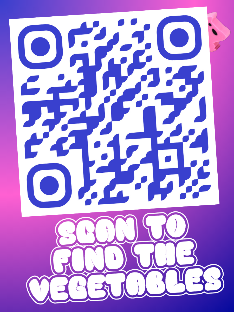 scan to find the vegetables card