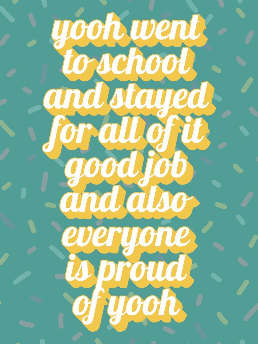 yooh went to school and stayed for all of it (graduation) card
