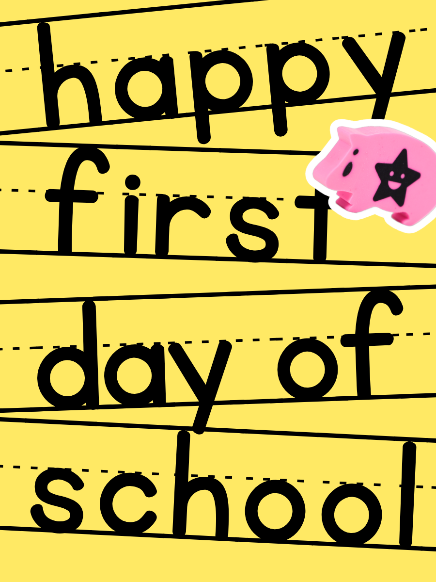 happy first day of school card