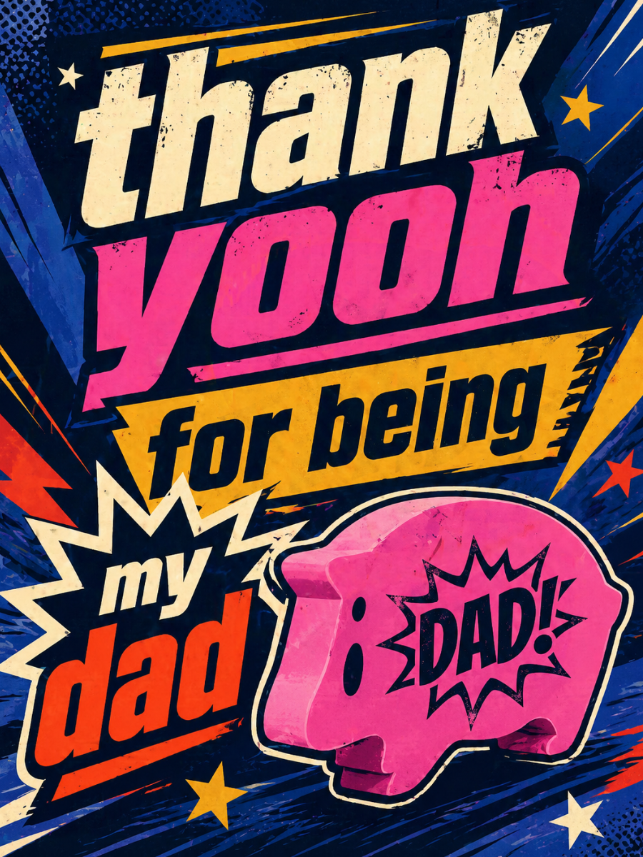 thank yooh for being my dad card